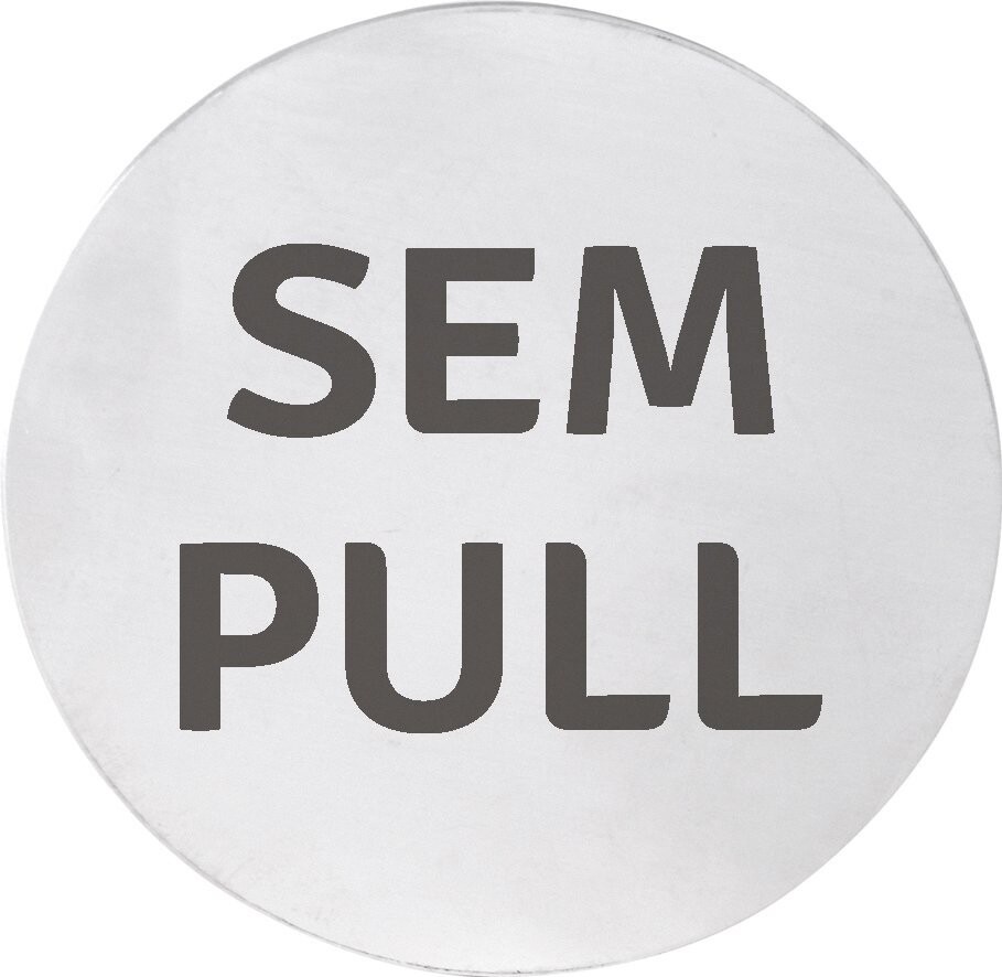Sapho Cedule SEM/PULL, Ø 75mm, nerez mat