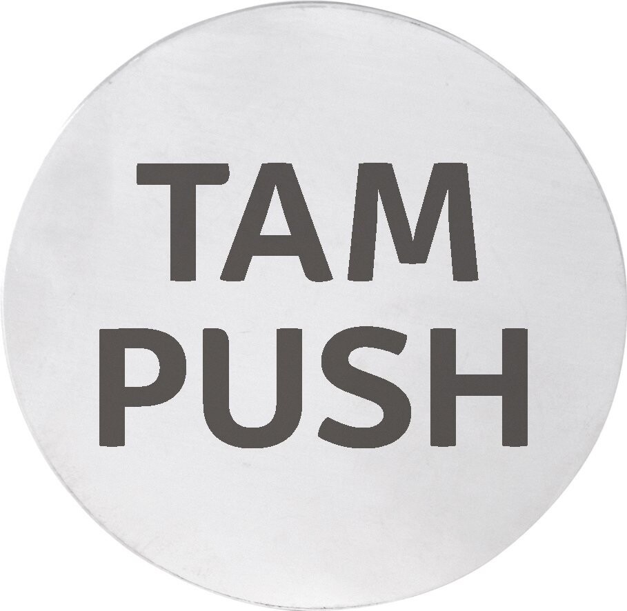 Sapho Cedule TAM/PUSH, Ø 75mm, nerez mat