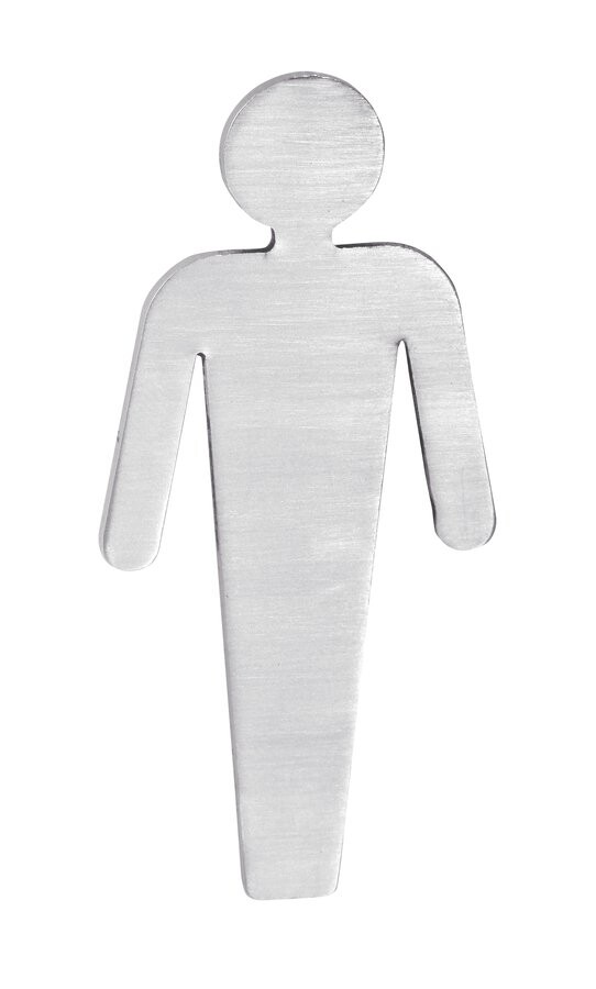 Sapho Cedule WC páni, 80x35x2mm, nerez mat