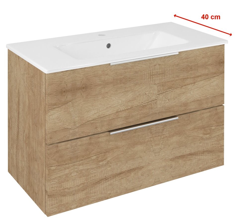 Sapho CIRASA umyvadlová skříňka 78x54x39cm, dub alabama