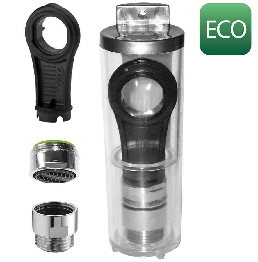 Sapho ECO SET redukce na sprchovou hadici 6 l/min, perlátor 6 l/min, vnější závit M24x1 a klíč, chrom