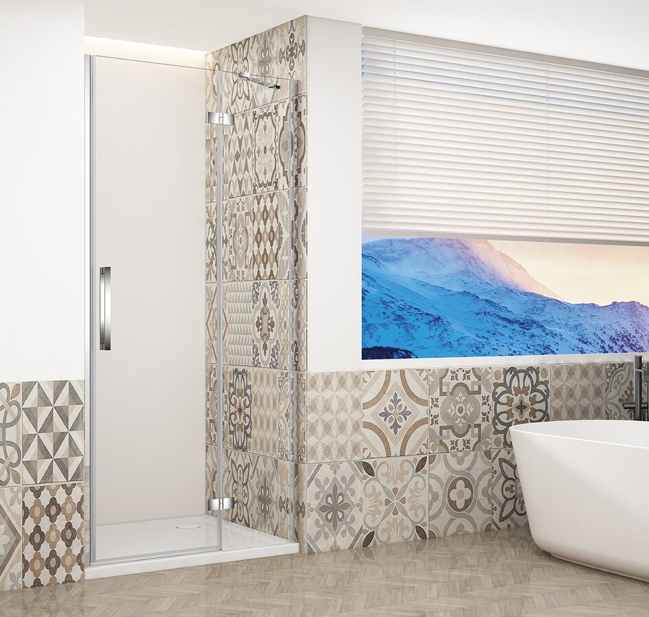 Gelco TRINITY CHROME sprchové dveře do niky 1100mm, čiré sklo, pravé