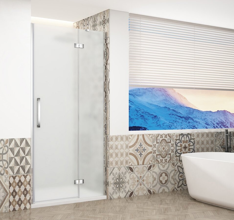 Gelco TRINITY CHROME sprchové dveře do niky 1000mm, matné sklo, pravé