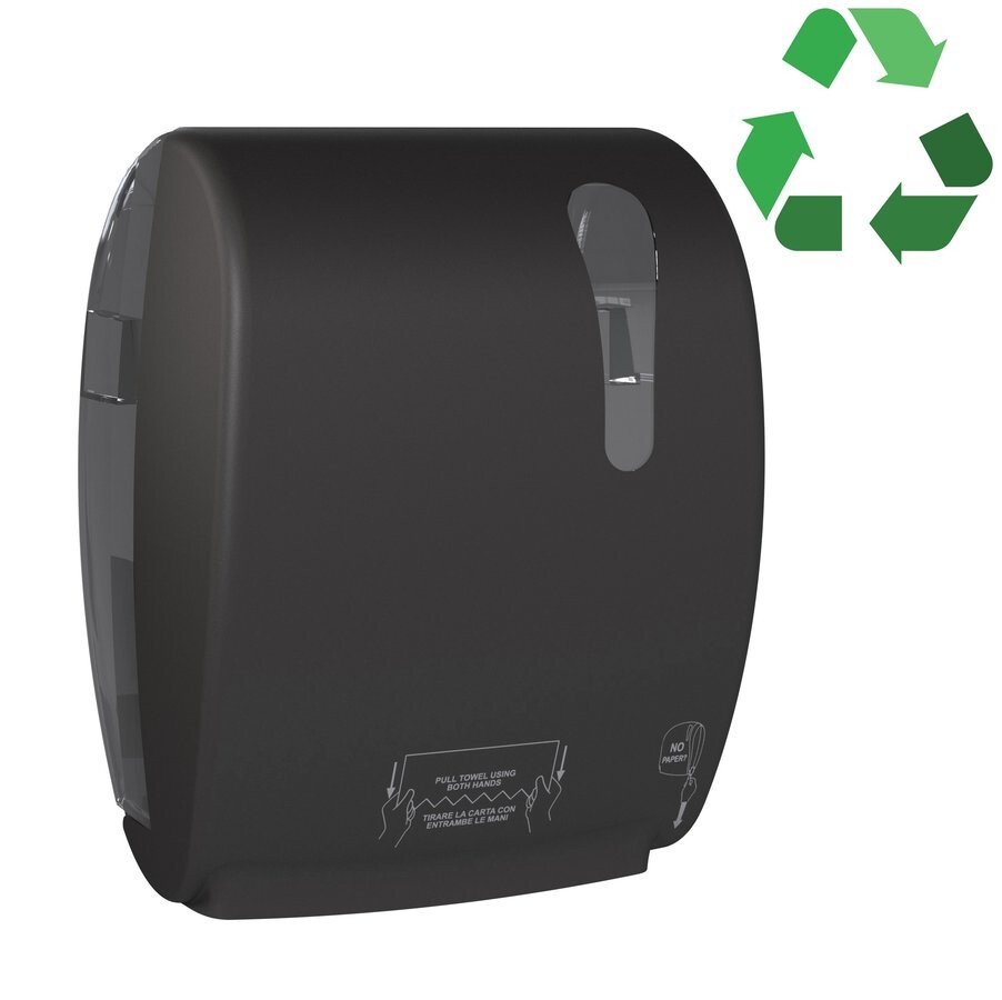 MARPLAST ECOLORED zásobník na papírové ručníky v roli, Autocut, 32x40,5x22,4cm, ABS, Soft Touch, černá mat