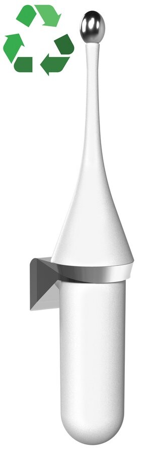 MARPLAST ECOLORED WC štětka závěsná, ABS, Soft Touch, bílá