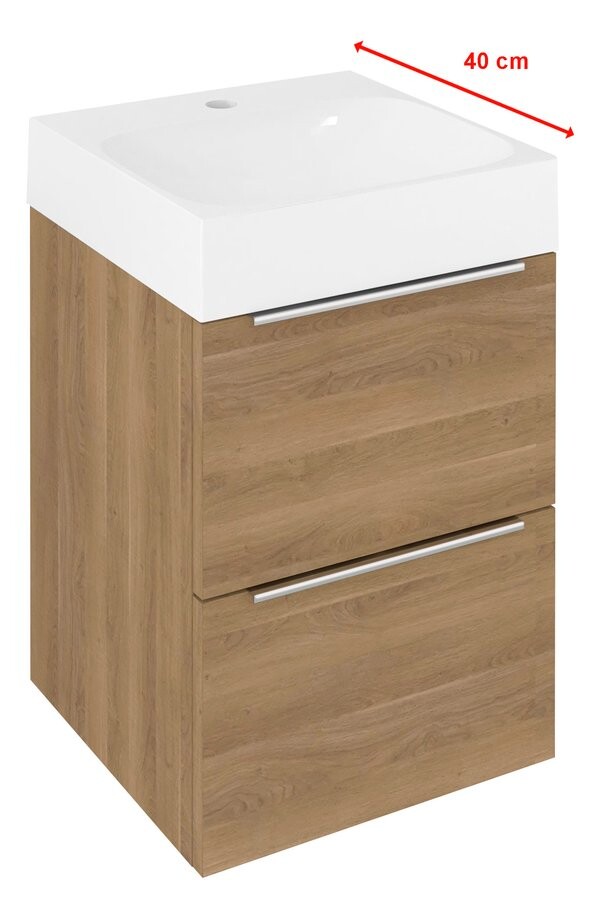 Sapho EMONA umyvadlová skříňka 39,4x55x39cm, dub cuneo