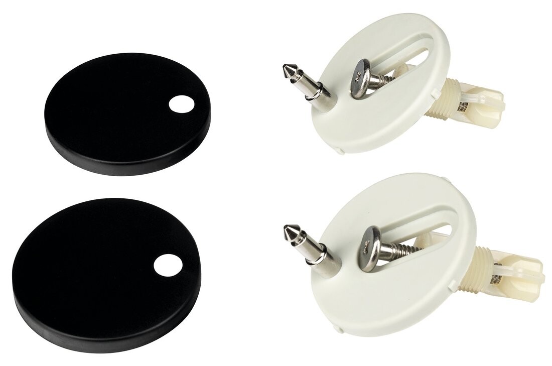 Sapho Sada 2 úchytů WC sedátka, černá mat