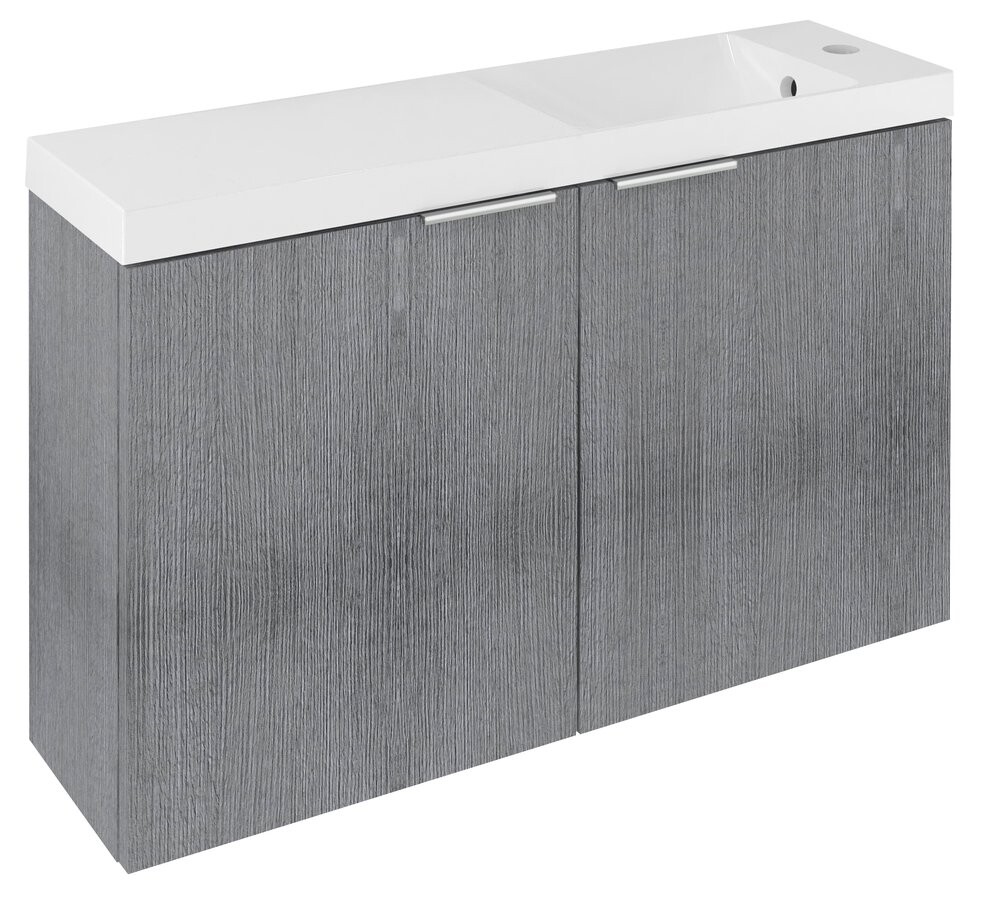 Sapho LATUS X umyvadlová skříňka 78,8x50x22cm, dub stříbrný