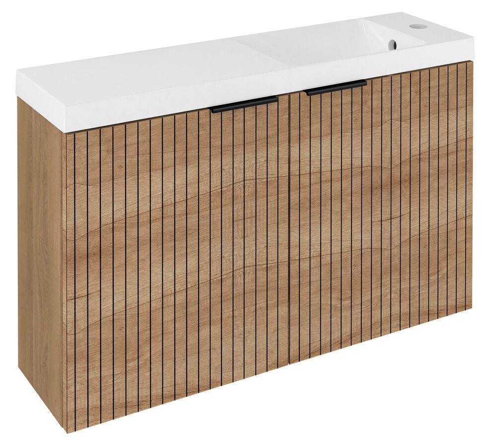 Sapho LATUS X STRIP umyvadlová skříňka 78,8x50x22cm, dub alabama