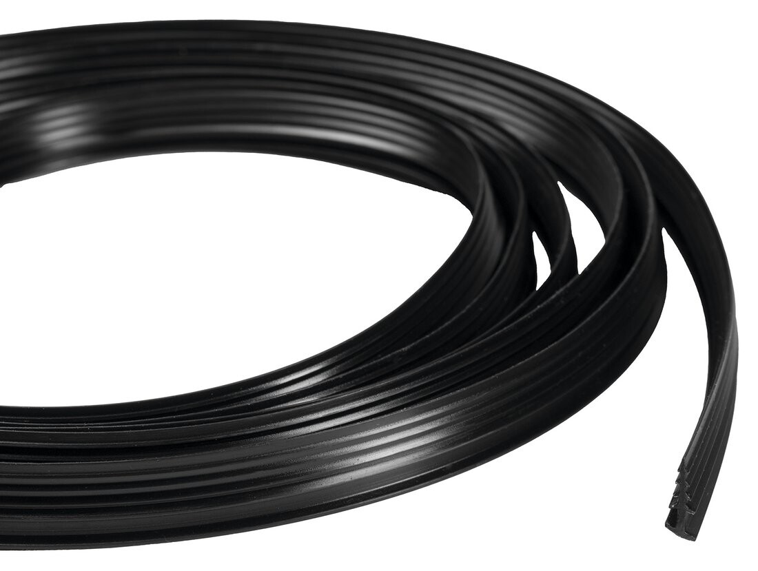 Polysan EASY BLACK zamačkávací těsnění pivotových dveří, 1838mm