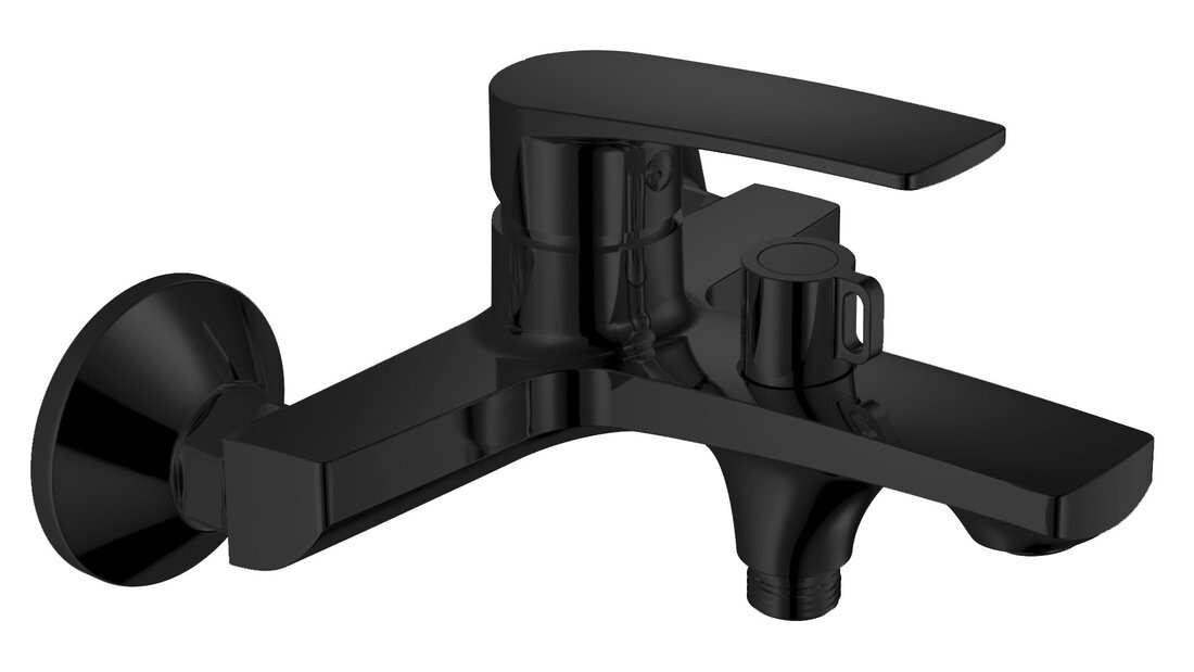 SAMONA KORANA nástěnná vanová baterie, černá mat