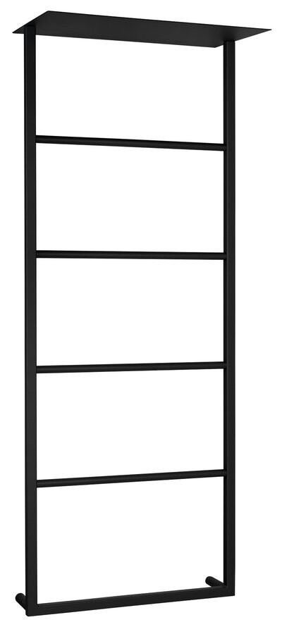 Sapho SKA nástěnný sušák ručníků s policí 454x1184x252mm, černá mat