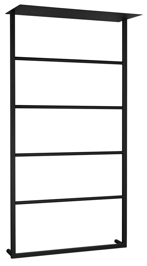 Sapho SKA nástěnný sušák ručníků s policí 604x1184x252mm, černá mat