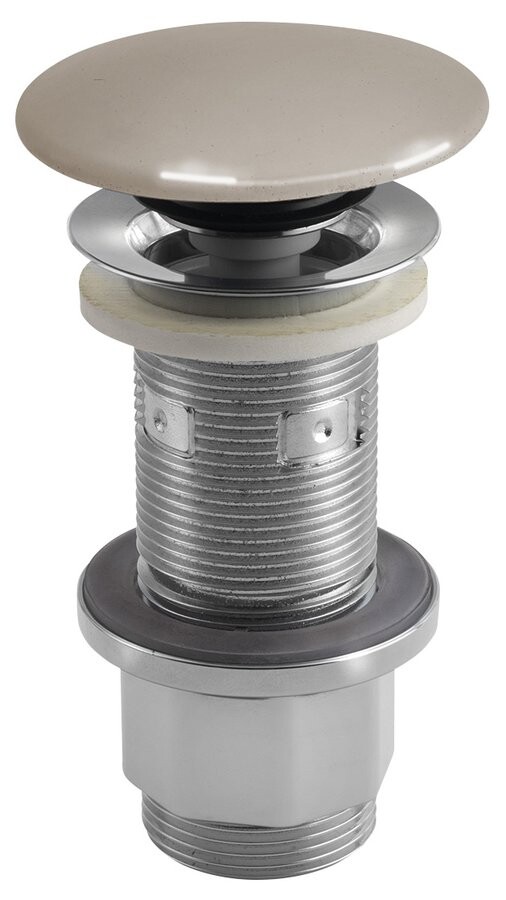 Sapho Umyvadlová výpust 5/4“, click-clack, betonová zátka, 10-80mm, písková pololesk