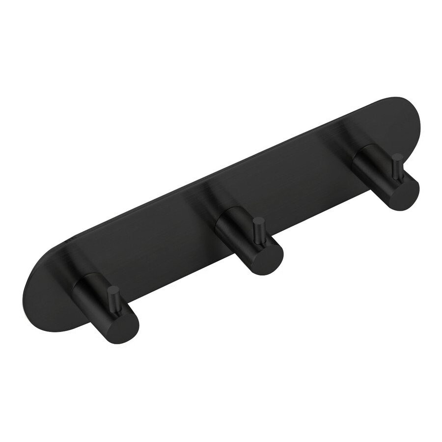 Sapho Samolepící trojháček, kulatý, černá mat