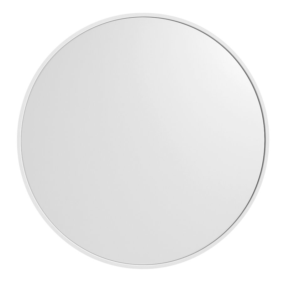 Sapho NOTION SLIM kulaté zrcadlo v rámu ø 70cm, bílá mat