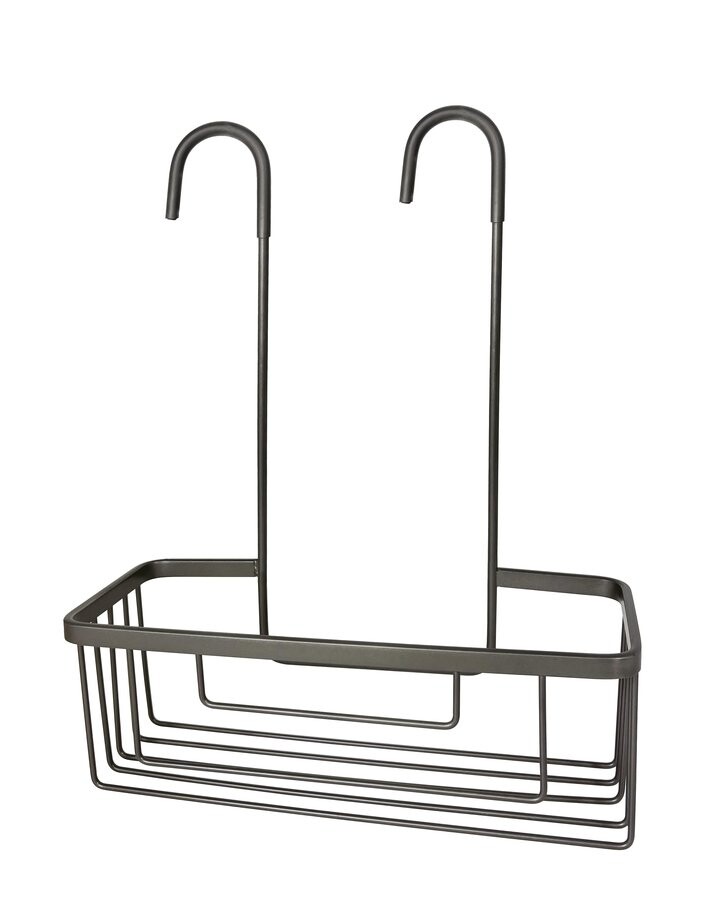 Gedy SMART police do sprchy závěsná, na baterii, 300x375x120 mm, gun metal