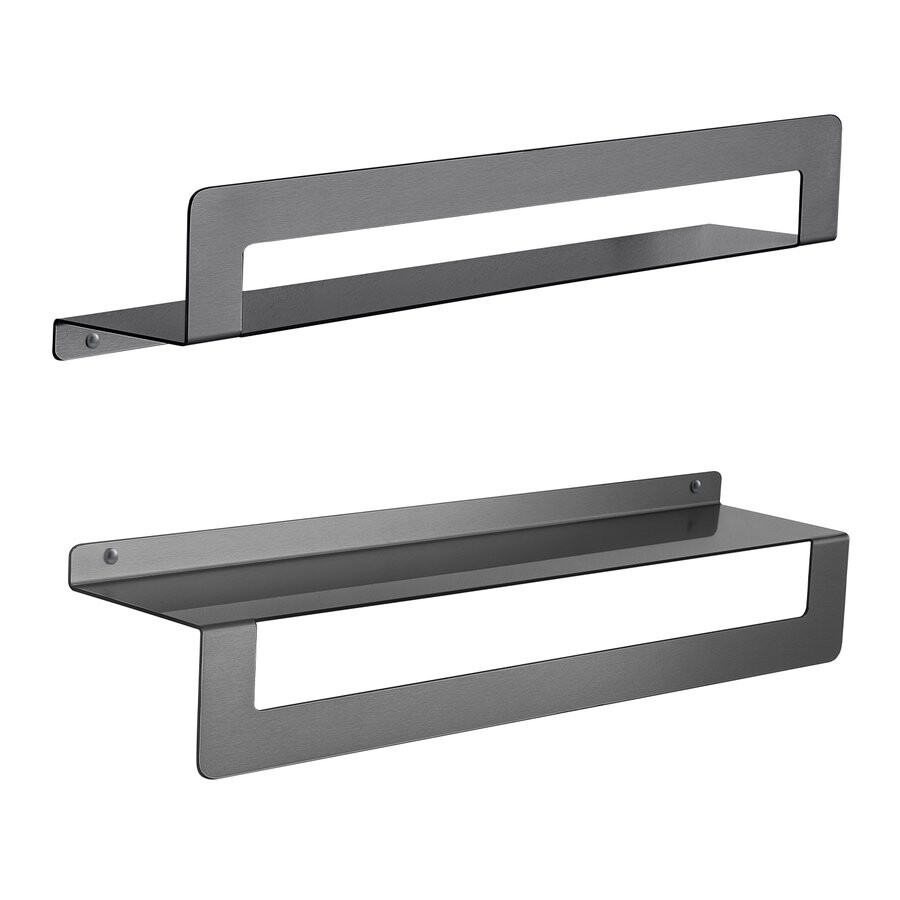 Gedy CLEO polička s držákem ručníků 500mm, gun metal