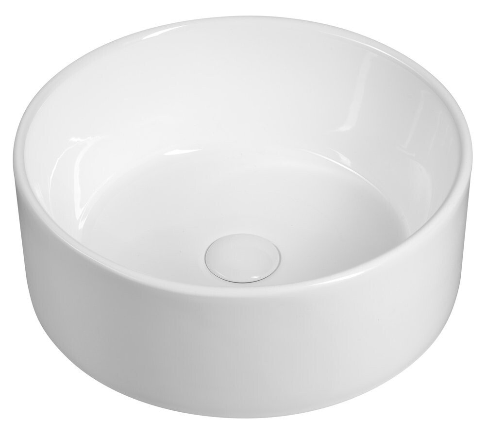 Sapho Keramické umyvadlo na desku, průměr 40cm, bílá