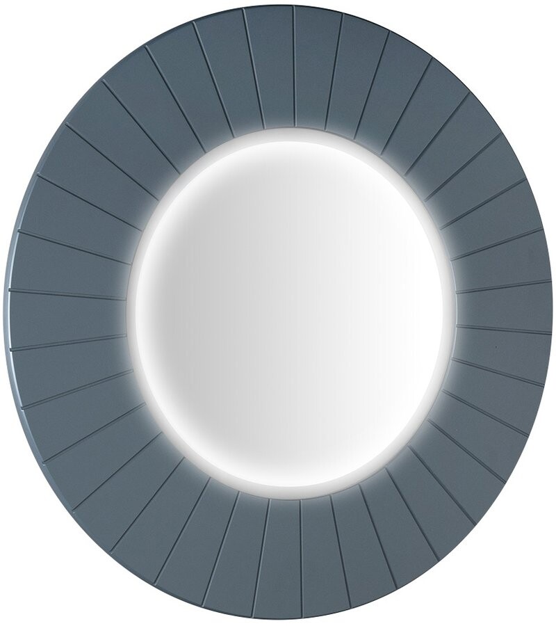 Sapho LUMIRO STRIP kulaté zrcadlo s LED osvětlením v rámu ø 90cm, siena