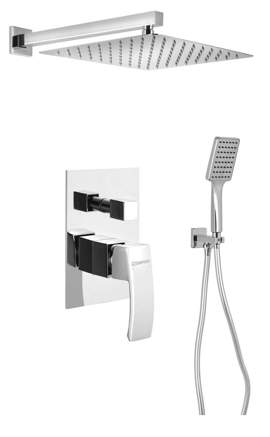 Sapho GINKO podomítkový sprchový set s pákovou baterií, 2 výstupy, chrom