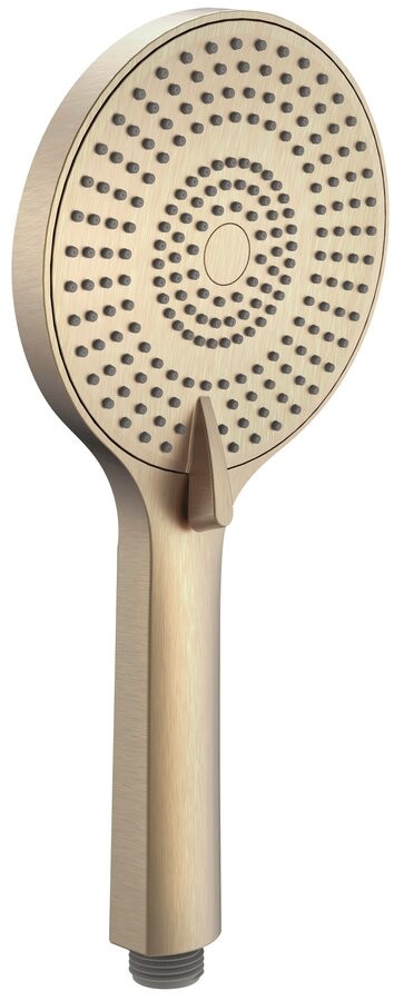Sapho Ruční masážní sprcha, 3 režimy sprchování, silikon trysky, průměr 120mm, ABS/světlé zlato mat