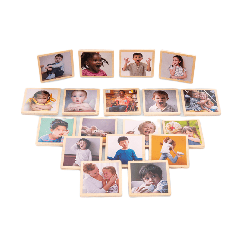 TickiT Dřevěné životní cykly - Emoce (18 ks)