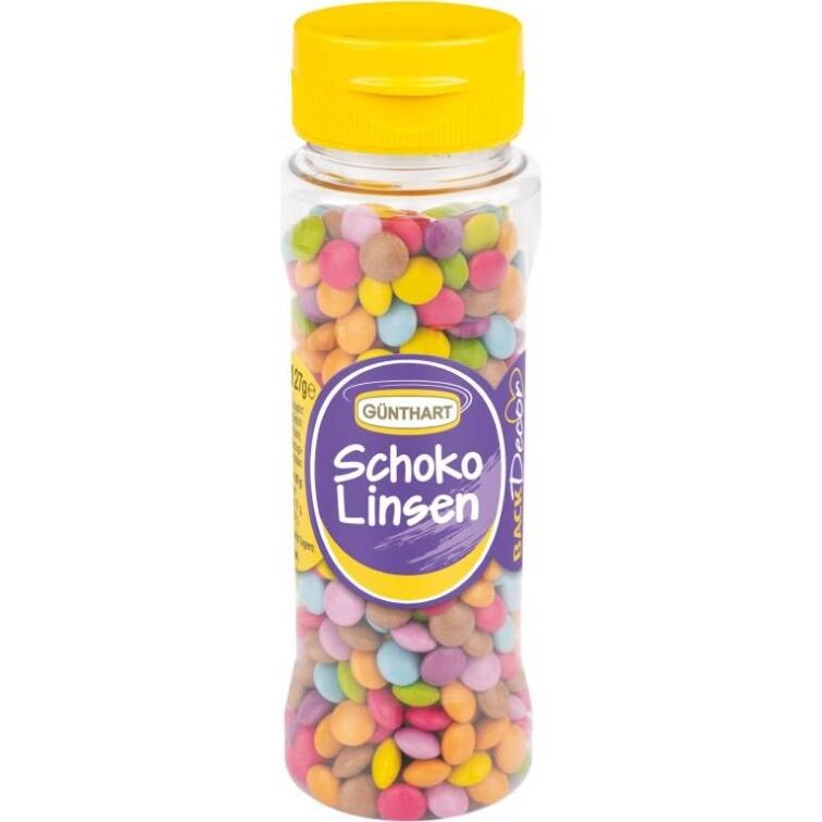 Čokoládové lentilky 127g - Gunthart
