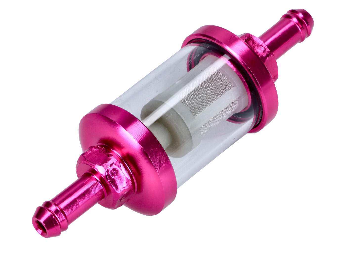101 Octane Palivový filtr růžový rozebíratelný 7mm