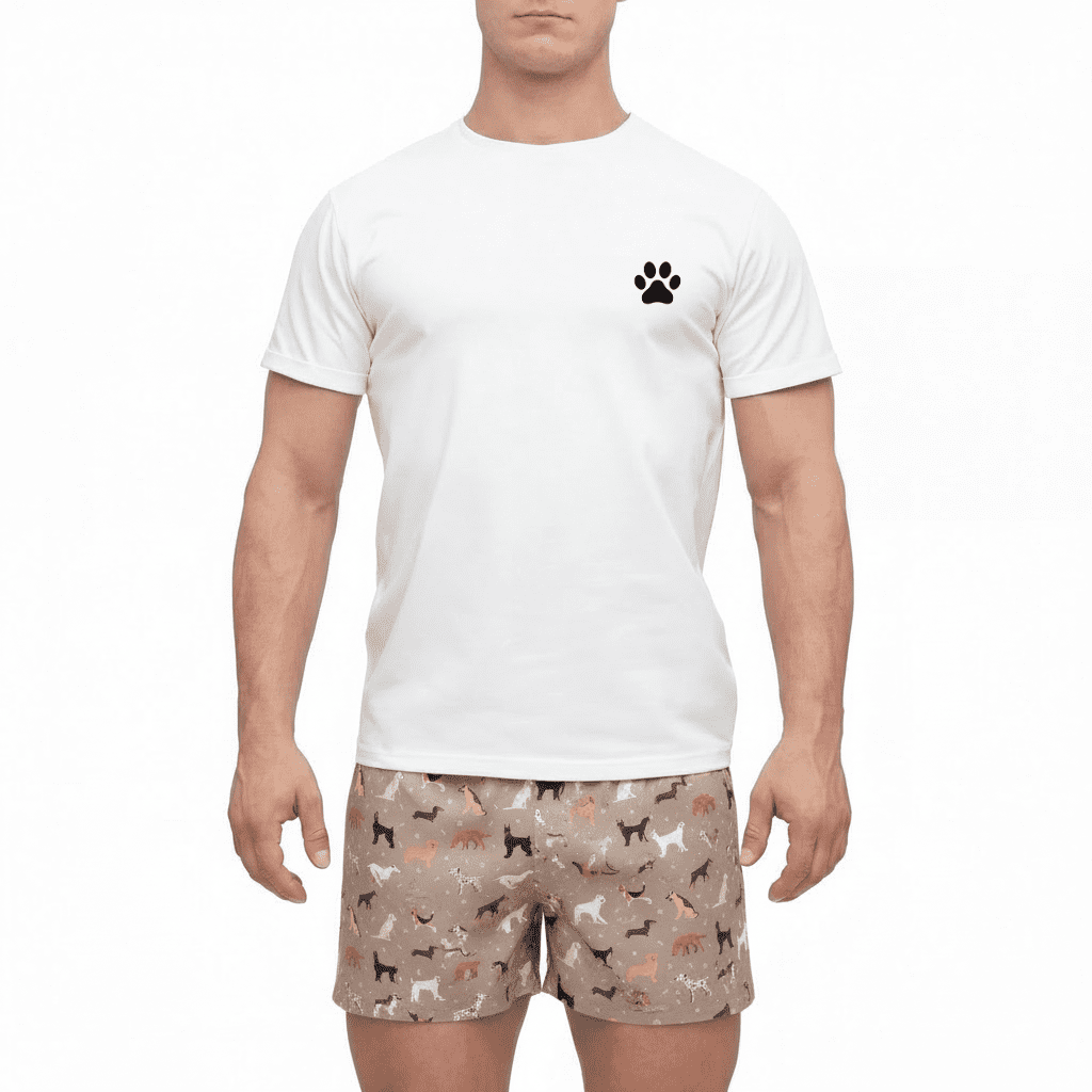 Slippsy Pánské tričko Paw bílé/S