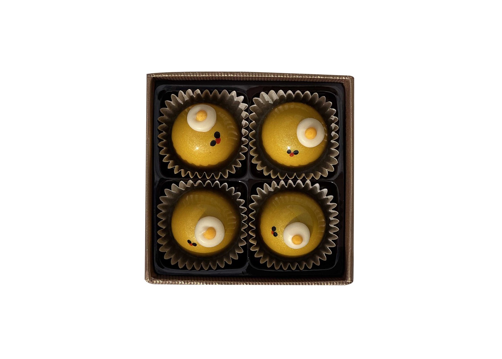 Dárková krabička pralinek - Kuřátka 4 ks - Čokolandia