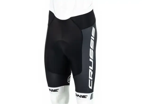 Crussis One pánské kraťasy s laclem a vložkou černá/bílá vel. S
