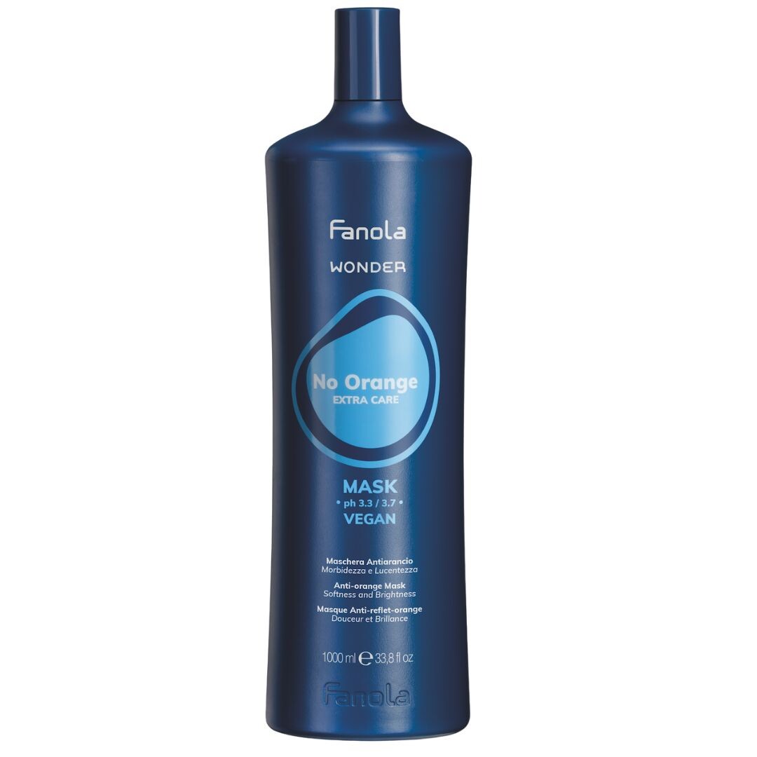 Fanola Wonder No ORANGE Maska - neutralizující maska proti měděným a oranžovým odleskům, Wonder No Orange - maska, 1000 ml