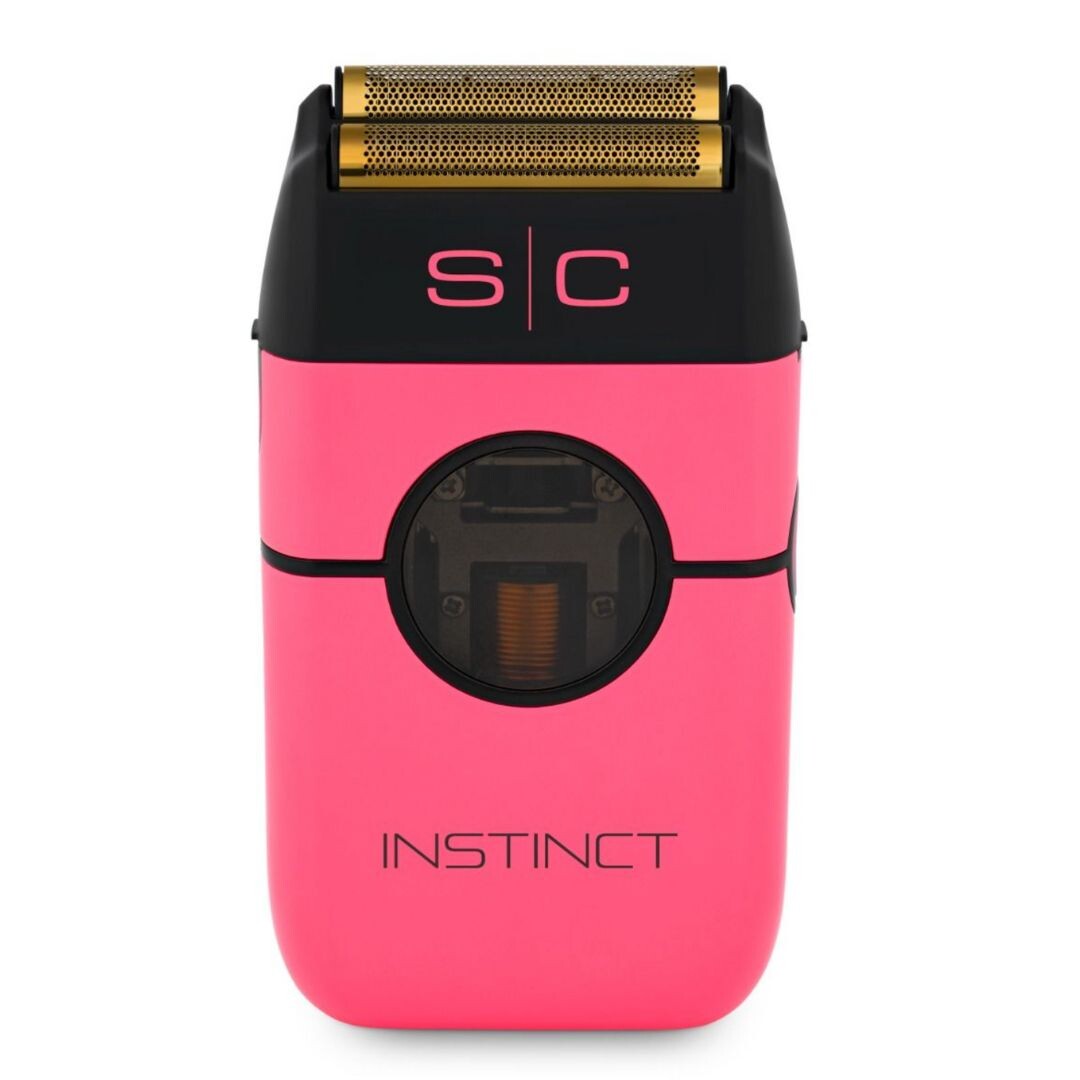 StyleCraft INSTINCT Metal Edition Vector Motor Shaver PINK - profesionální holicí strojek + stlačený vzduch, 400 ml