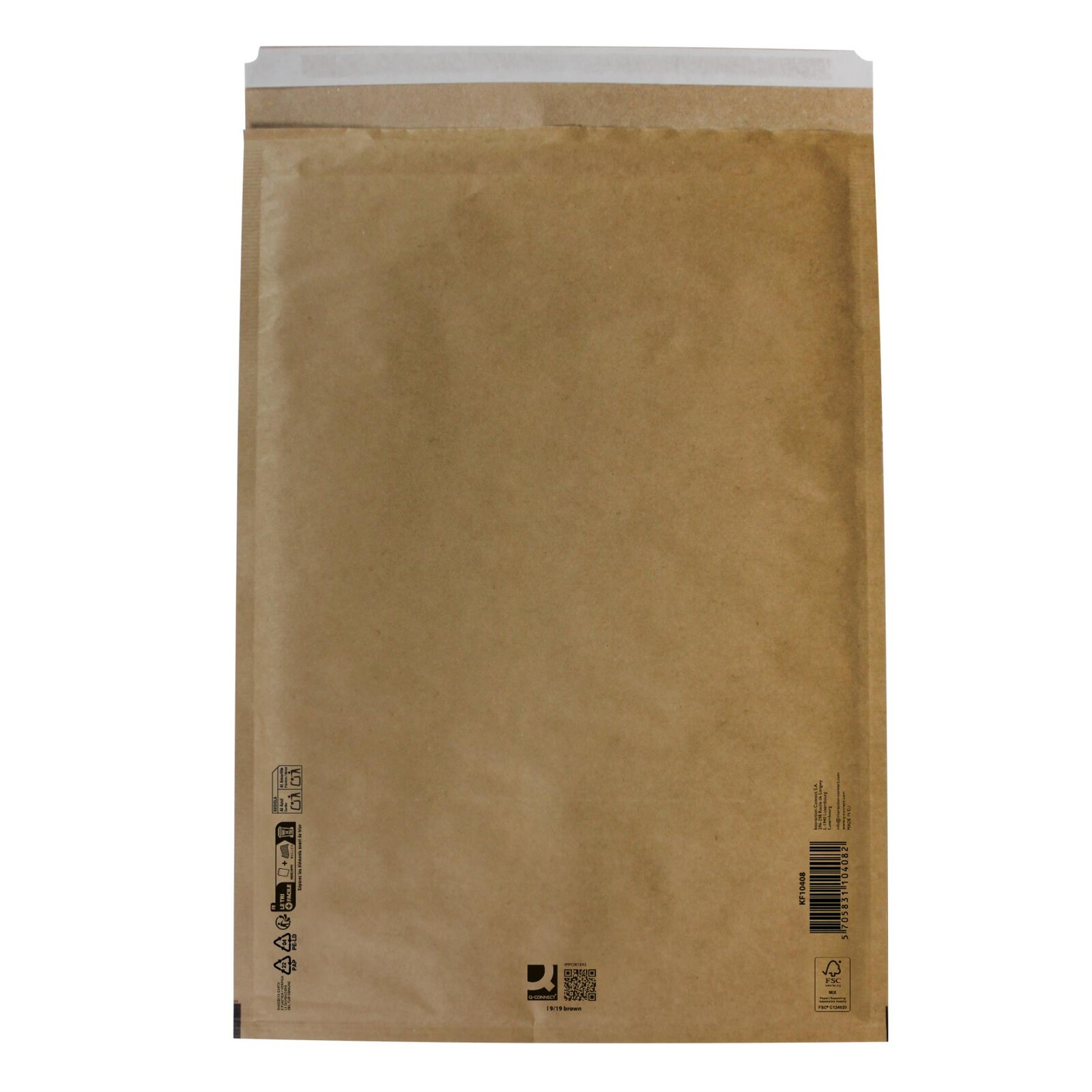 Bublinkové obálky Q-Connect - J/9, 320 x 455 mm, hnědé, 10 ks