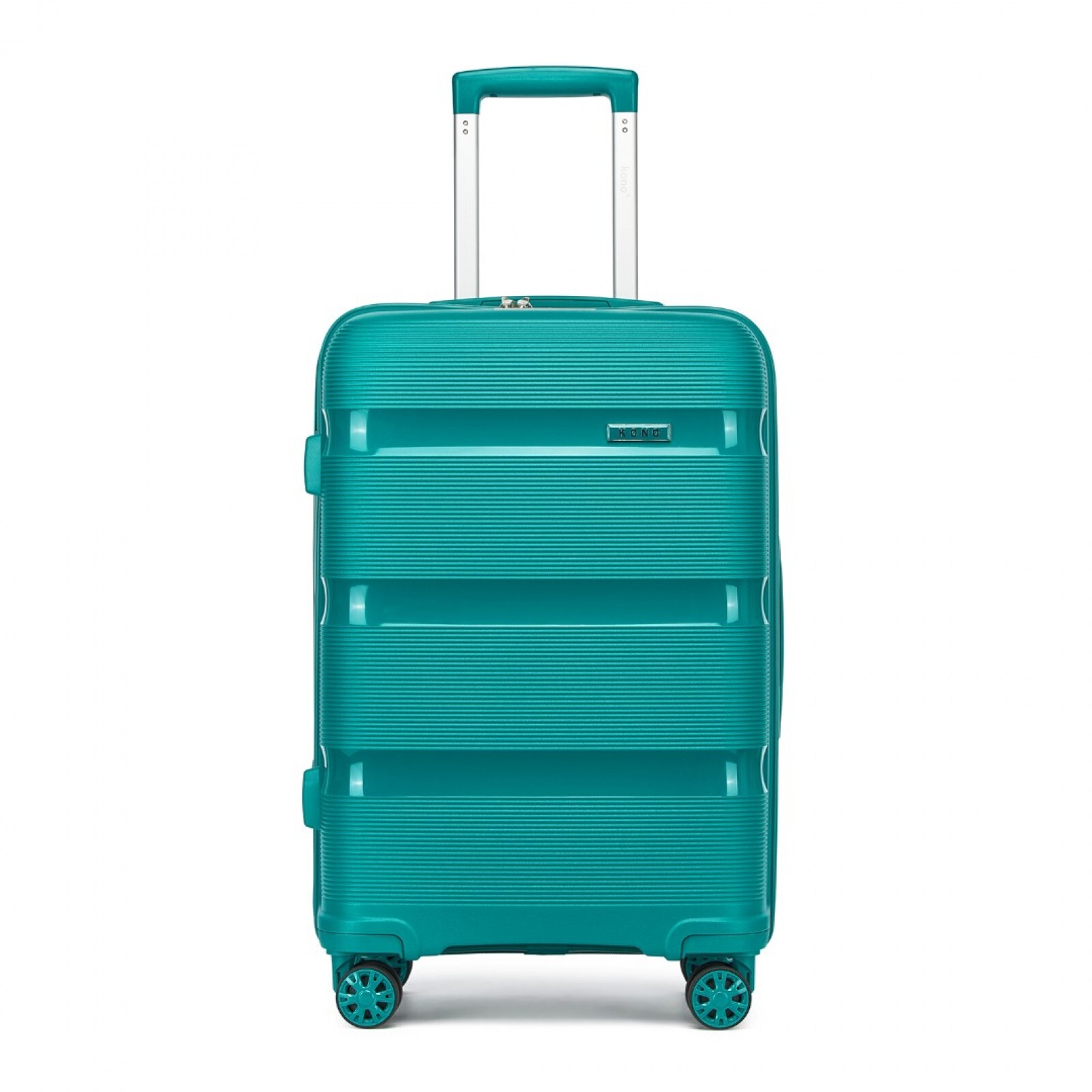 Lehký cestovní PP kufr Kono - tyrkysový - 55,8 L