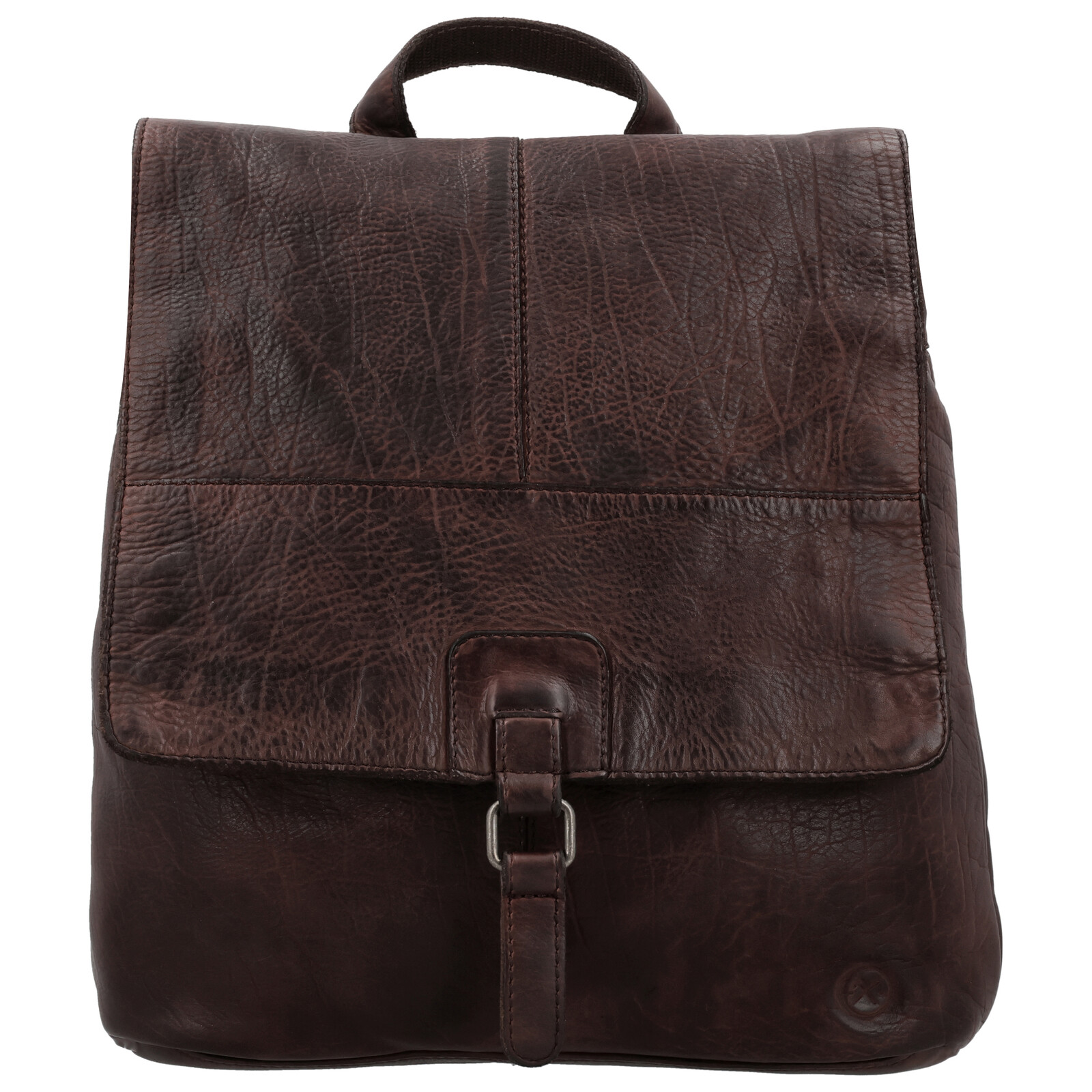 Kožený batoh Hide & Stitches Paint Rock 7,5 L - tmavě hnědý