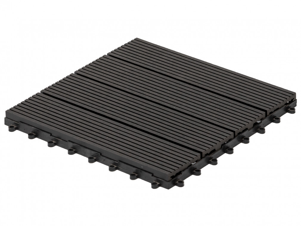 WPC dlaždice LEGI BASE 30 x 30 cm, černá