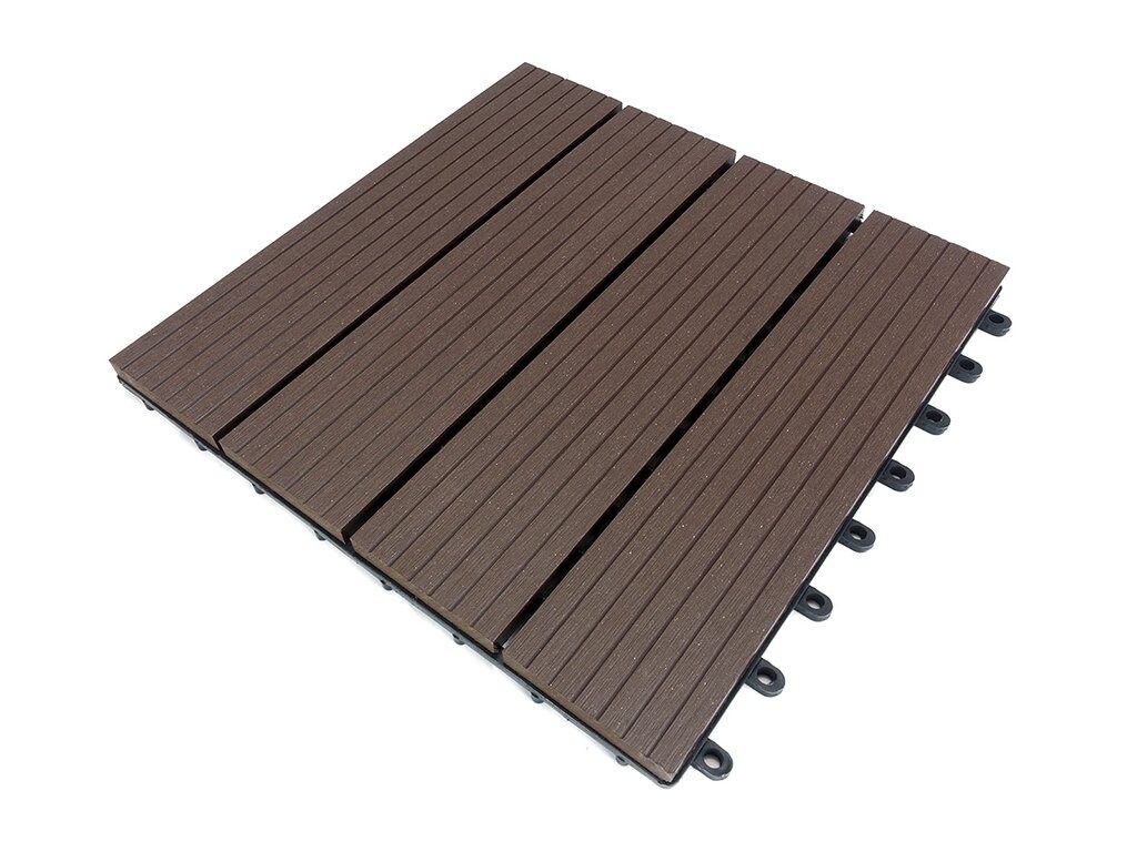 WPC dlaždice LEGI BASE 30 x 30 cm, chocolate