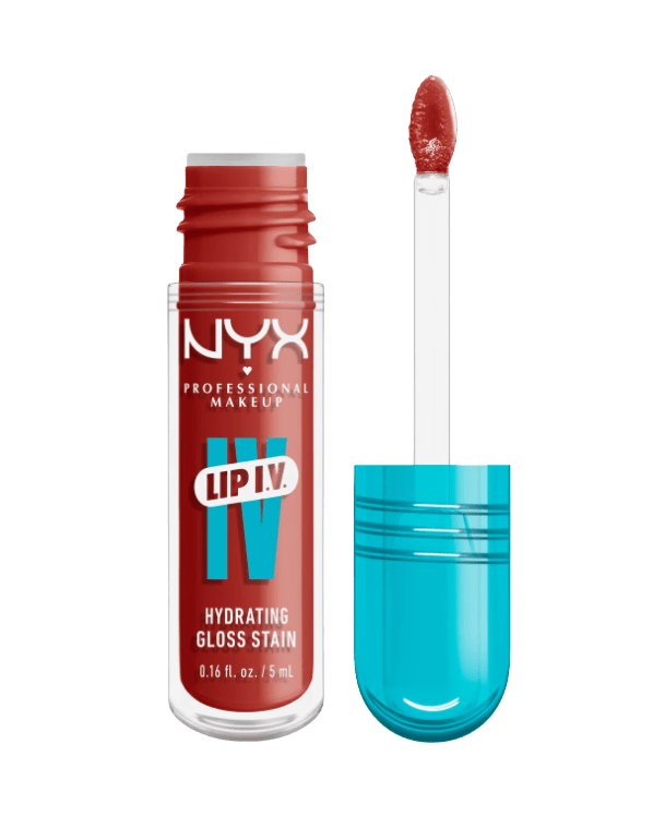 NYX PROFESSIONAL MAKEUP Lip IV Hydrating Gloss Stain, 12 Burst That Tang 5 ml