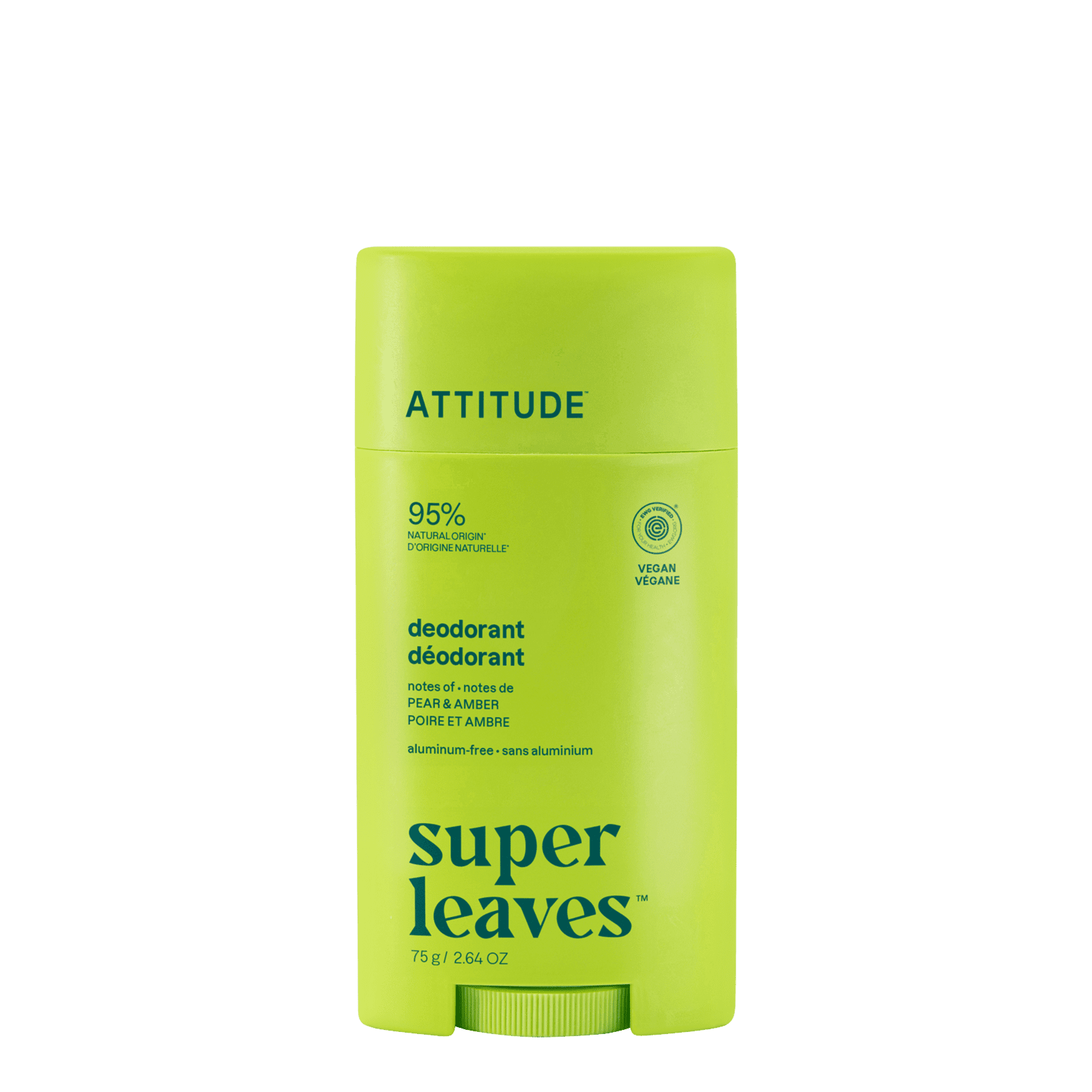 ATTITUDE Přírodní deodorant Super leaves - Hruška & amber 75 g