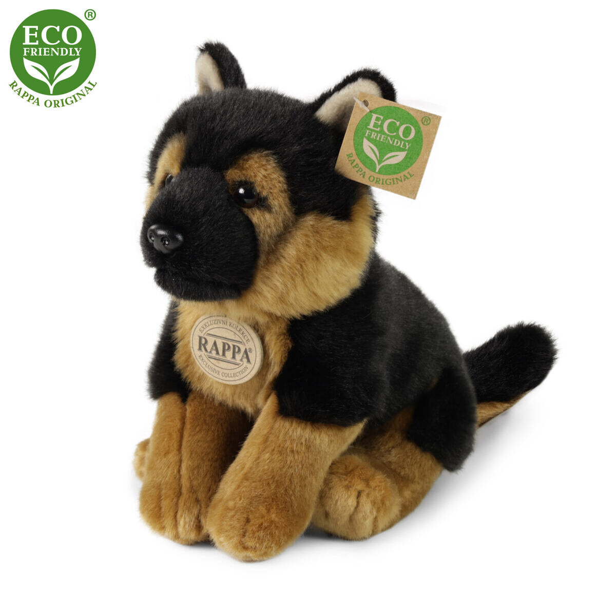 Rappa Plyšový pes ovčák 23 cm ECO-FRIENDLY