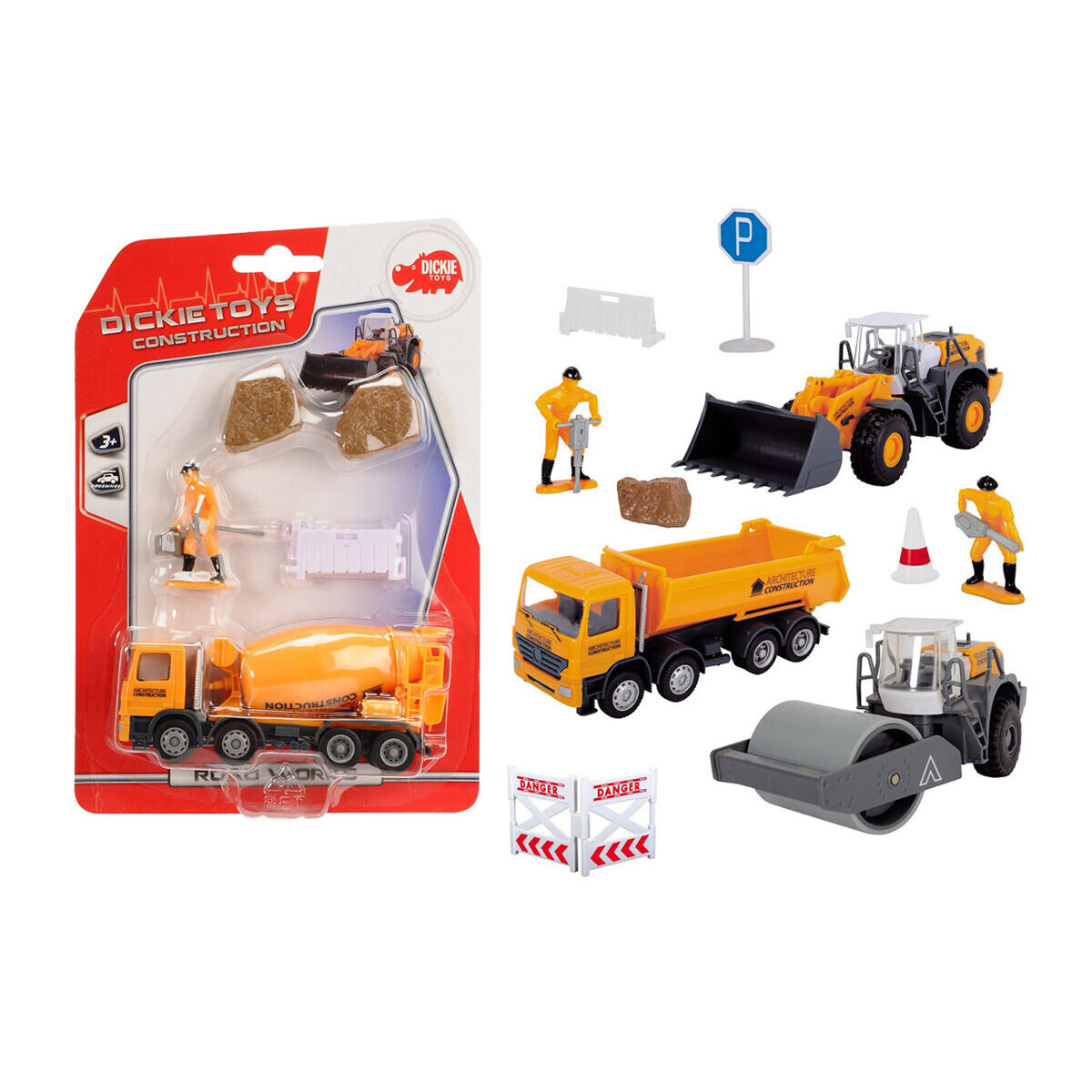 Dickie Auto stavební s příslušenstvím, 4 druhy