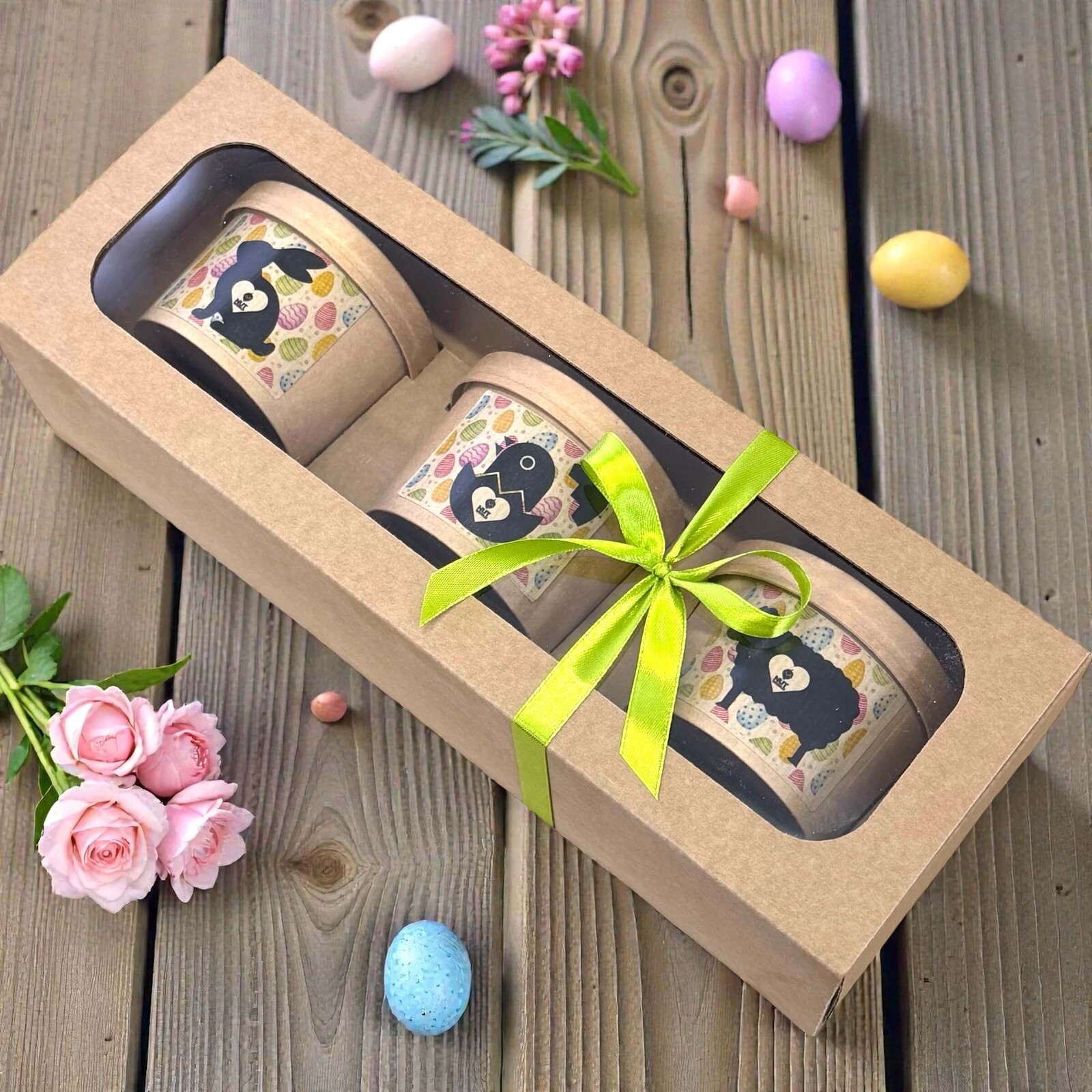 Nutworld.cz Dárková krabice 3x EKO kelímek - VELIKONOČNÍ