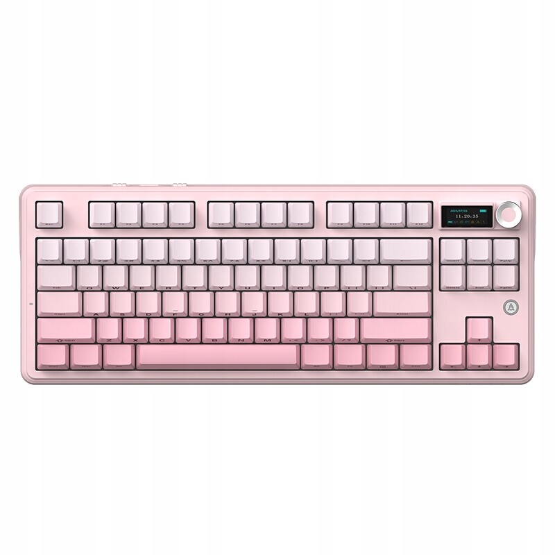 Bezdrátová mechanická klávesnice Ajazz MK87 s přepínačem Maillard a vyměnitelným displejem