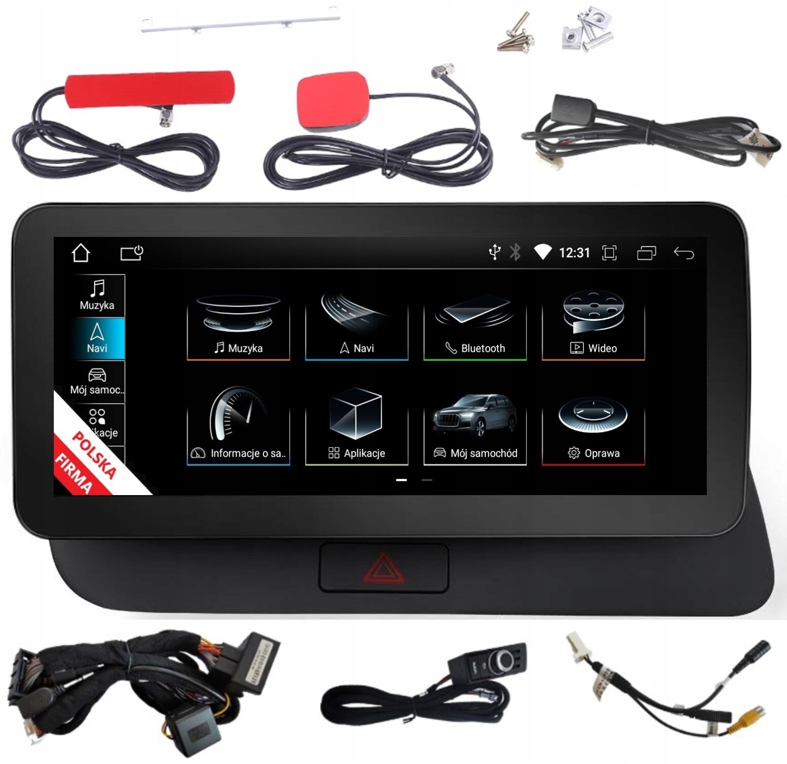 Monitor Navigace Android Audi Q5 8R 2/32 Gb Carplay Lte Koncert Symphony