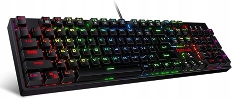 Redragon K582 mechanická klávesnice Rgb 104 Red Switch Gaming Usb Qwerty