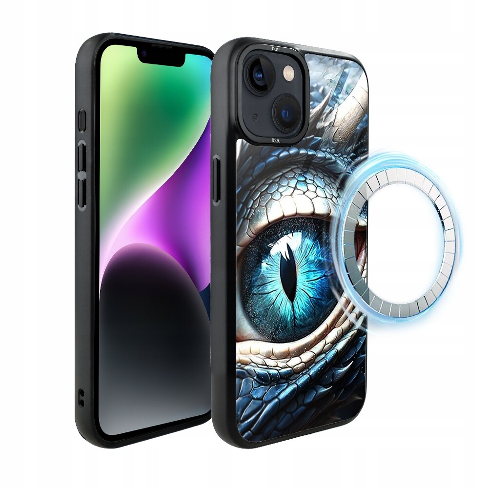 Pouzdro pro iPhone 14 Ibizu DropGuard Matt s MagSafe, oko ledového draka