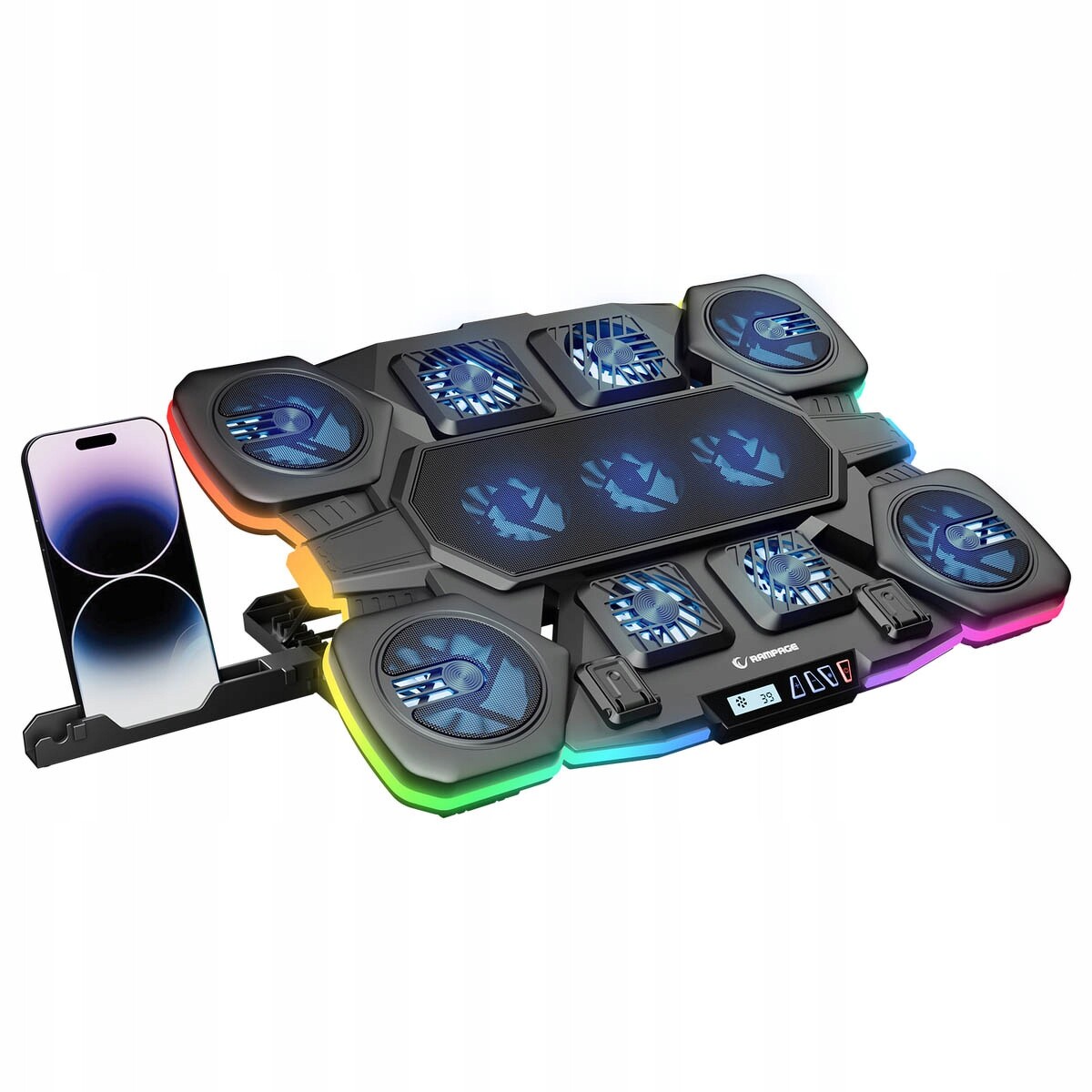 Rampage Glacier Herní chladicí podložka pod notebook 14-17