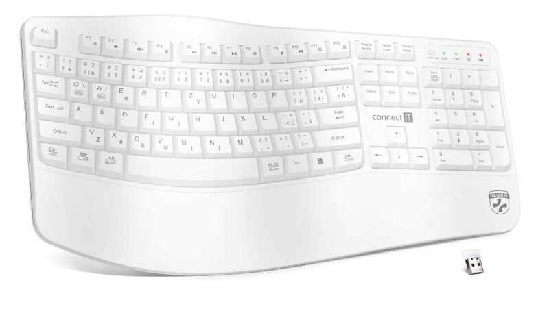 ConnectIT For Health ErgoOffice White Cz+sk (CKB-2815-CS), bílá